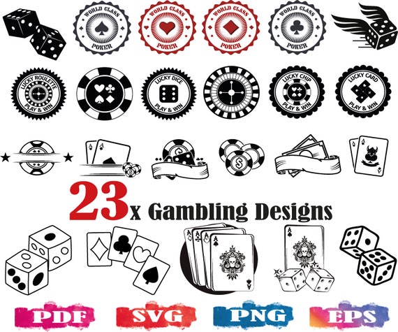 Gambling SVG Casino Svg Roulette Svg Poker Svg Poker Chips | Etsy UK