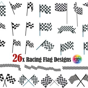 26x Racing Flag SVG, racing svg, flag svg, flag png, checkered flag svg, car racing flag, racing flag silhouette, flag clipart, rally flag