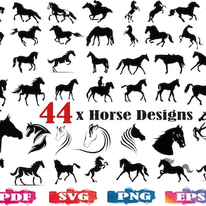 Horse SVG, horse silhouette , Horse designs, horses svg, horse svg files for cricut, png, eps,  cut file, print file, vector file, clipart
