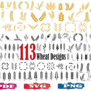 Wheat SVG | Grain SVG | Barley SVG | Wheat clipart | Wheat Design | Wheat cut file | Wheat Silhouette | Wheat Seeds | Wheat Bundle | Cricut