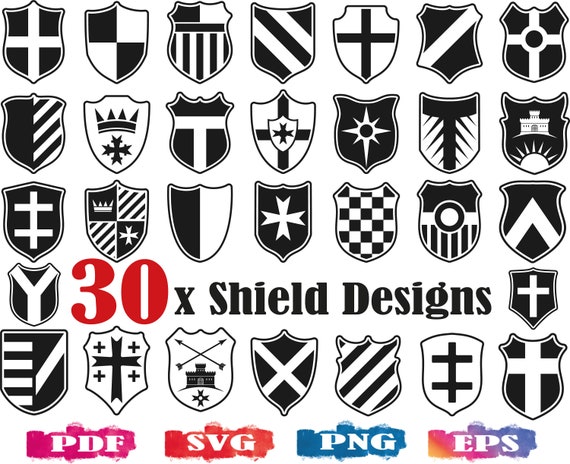 Shield SVG Shield Silhouette Shield Logo Shield Clipart | Etsy UK
