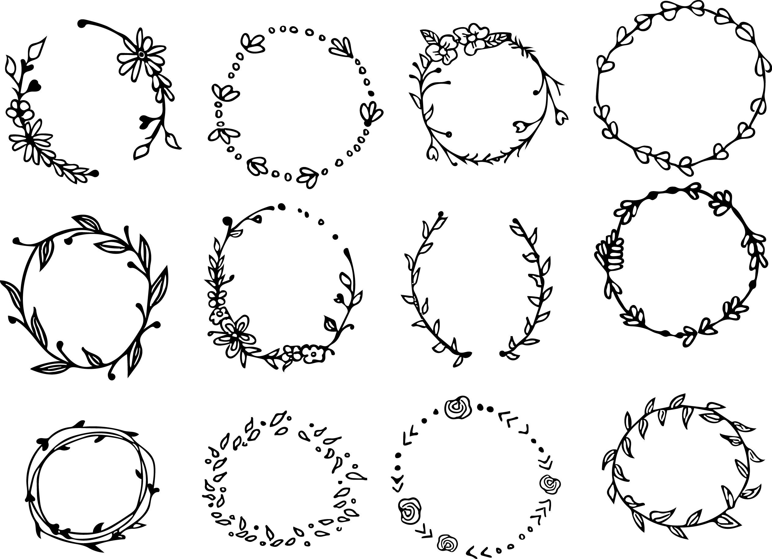 Free Free 127 Half Flower Wreath Svg Free SVG PNG EPS DXF File