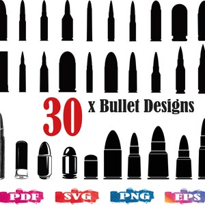 Bullet SVG, bullet silhouette, bullet png, bullet cut file, bullet print file, bullet design, hand drawn bullet, bullet clipart,bullets svg
