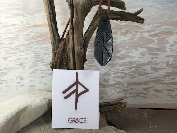 Viking rune pendant for grace. Hand forged from a original Viking design. Exclusive to us.