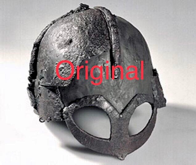 Viking Mask Helmet Medieval Deluxe With Silver Finish Knight Collectible LARP 