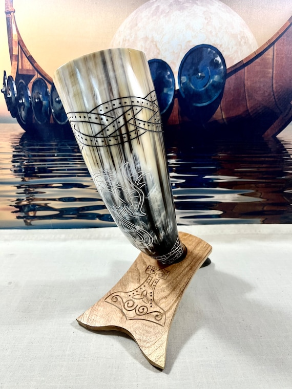 The Dragon Viking Drinking Horn