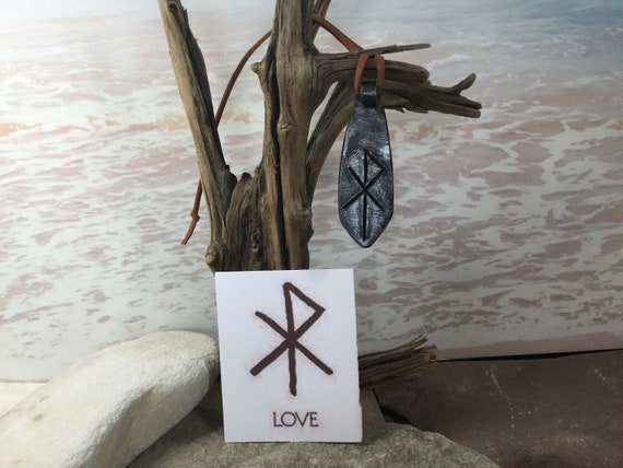 Viking rune pendant for love. Hand forged from a original Viking design. Exclusive to us.