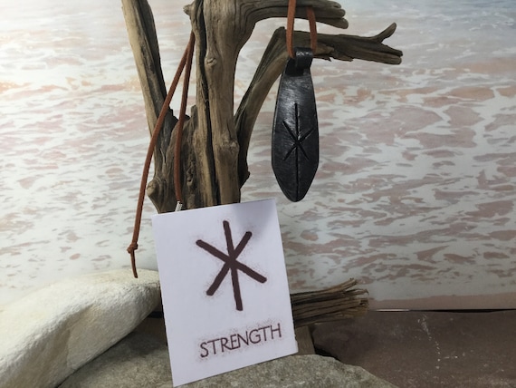 Viking rune pendant for strength. Hand forged from a original Viking design. Exclusive to us.