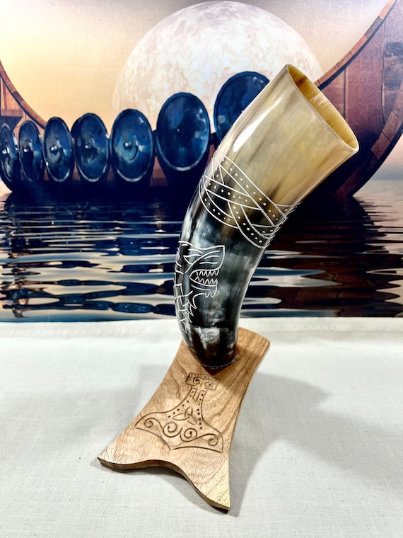 Viking Fenrir The Great Wolf Drinking Horn