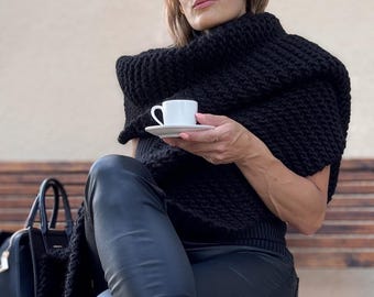 Écharpe En Boucle Écharpe De Laine Femmes Écharpe En Tricot