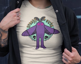 Mothman T-Shirt | Cryptid Shirts | Unisex Womens Plus Size XS-3XL Tee | Gothic Creepy Cute Alt clothing Cryptozoology | Espi Lane