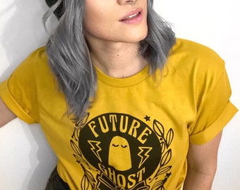 Future Ghost Crystal Ball Pastel Goth Shirt | Graphic Tee | Cute Tshirt | Gothic Fortune Teller Witch Magic T-Shirts Graphic Tee | Espi Lane