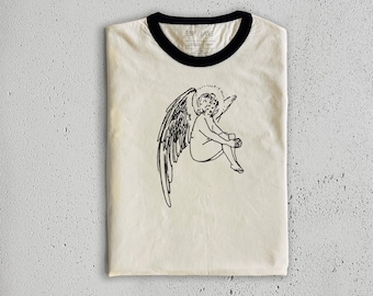 Y2K Angel Graphic T-Shirt | Vintage Style Cotton Unisex Tee