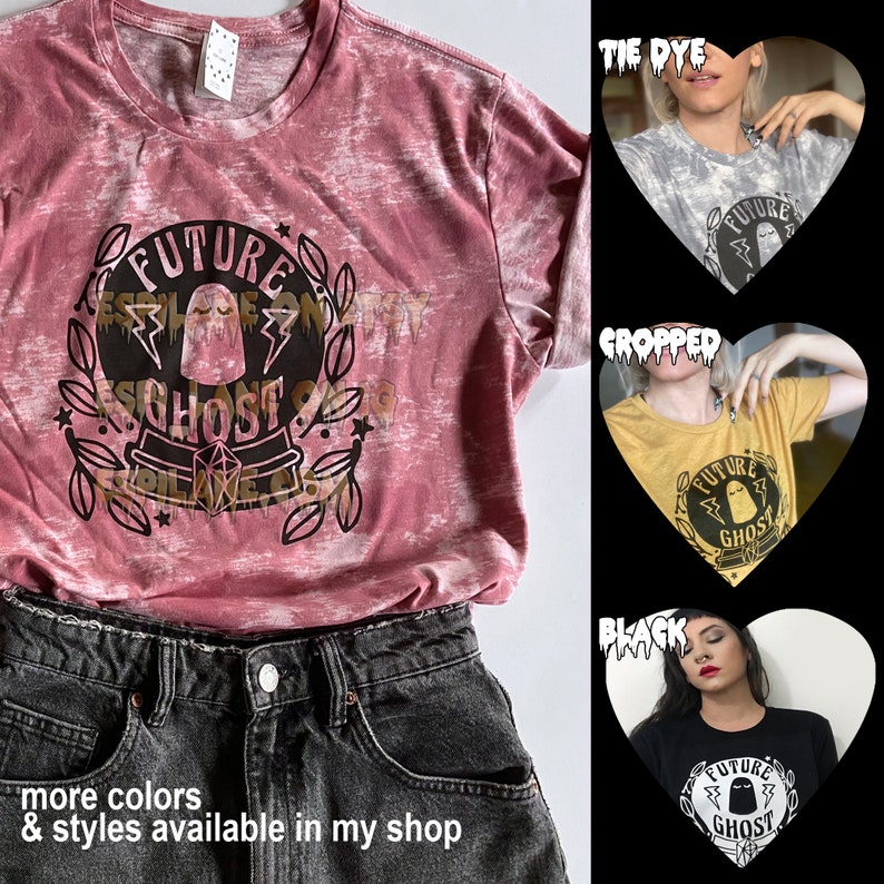 Future Ghost Graphic Tee  Pastel Goth Shirt  Gothic Horror image 8