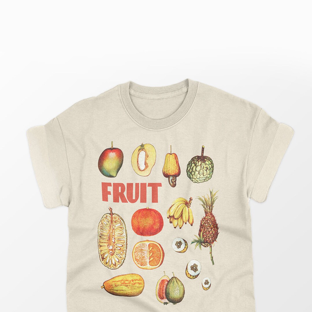 Fruit Graphic Tee | Fruits Retro T-shirts | Womens Mens Fruit Graphic Tee | Fruits Retro T-shirts | Womens Mens