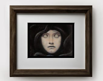 Medusa Art Print | Dark Academia Gothic Horror | Antique Greek Mythology