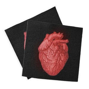 Patch coeur en tissu | Patchs DIY | Anatomy Love (choisissez une taille petite ou moyenne) image 5