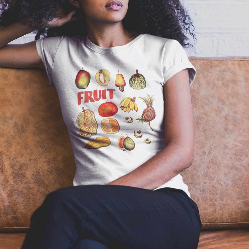 Fruit Graphic Tee | Fruits Retro T-shirts | Womens Mens Fruit Graphic Tee | Fruits Retro T-shirts | Womens Mens