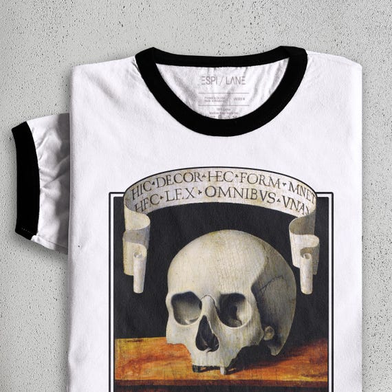 Memento Mori T-Shirt | Gothic Renaissance Tee | Dark Acedemia Graphic Shirt | Unisex XS-3X