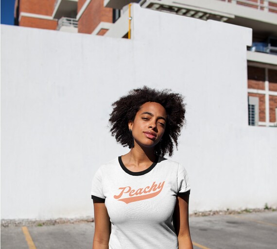 Vintage Style Peach Shirt Peachy 