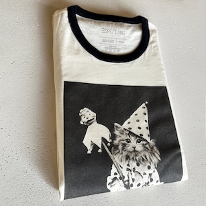 Clown Jester Cat Vintage Style Unisex Graphic Shirt | Tabbyland Ringer Tee | XS-3XL