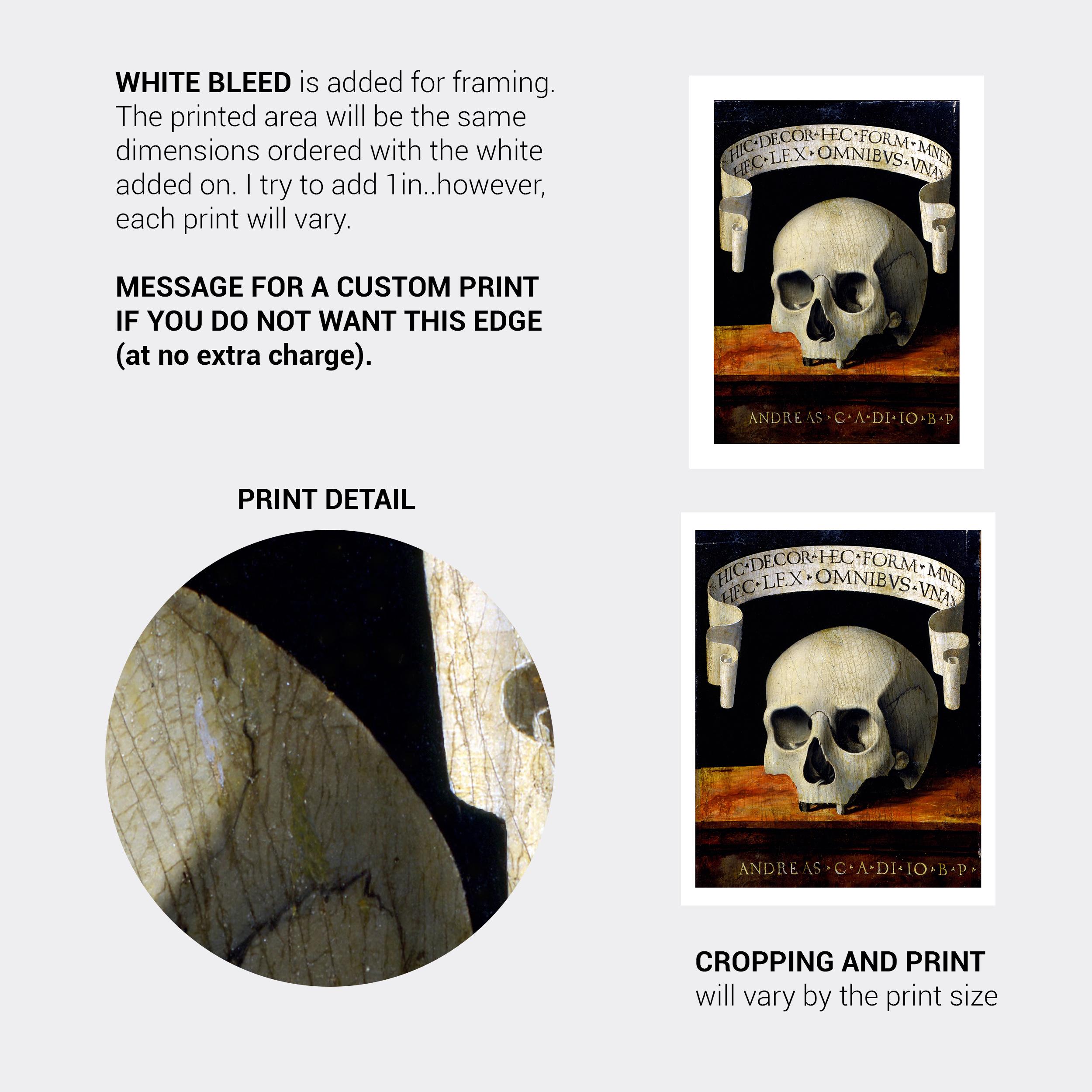 Memento Mori Art Print | Vintage Skull Renaissance Wall Decor - Etsy