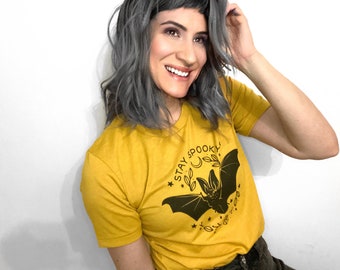 Spooky Cute Bat Shirt | Halloween Shirts for Unisex & Women | EspiLane Graphic Tees | XS-3XL