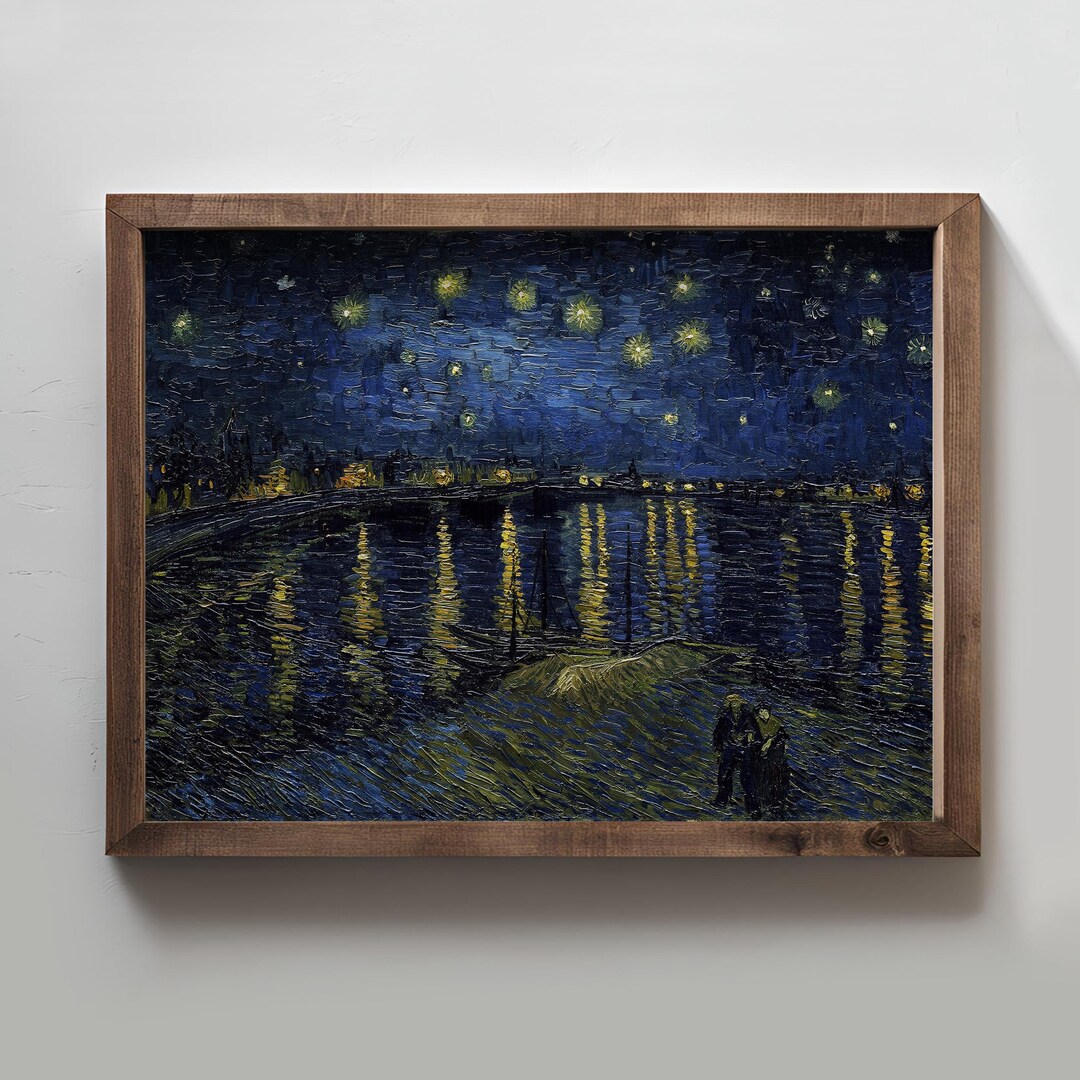 Van Gogh Fine Art Print | Starry Night Over the Rhone Vintage Wall ...