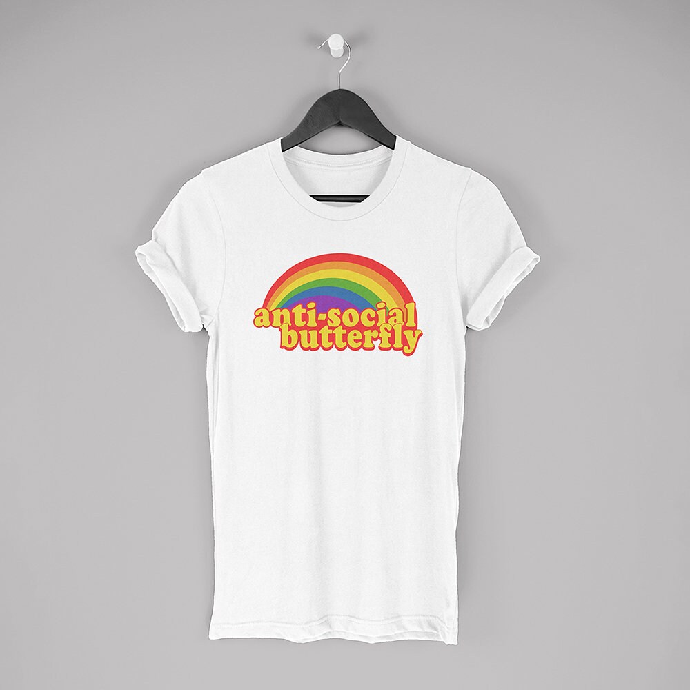 Black and White Rainbow Graphic T-Shirt for Sale by Lauren Q