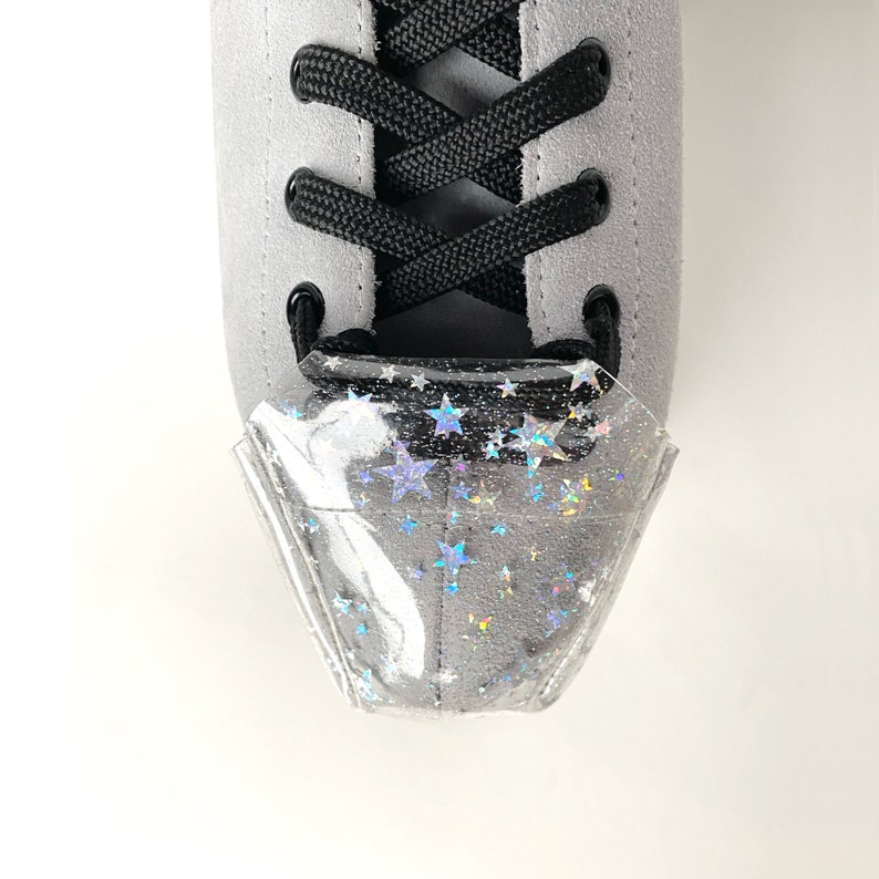 Roller Skate Toe Cap Sewn Guards Clear Holographic Star Etsy