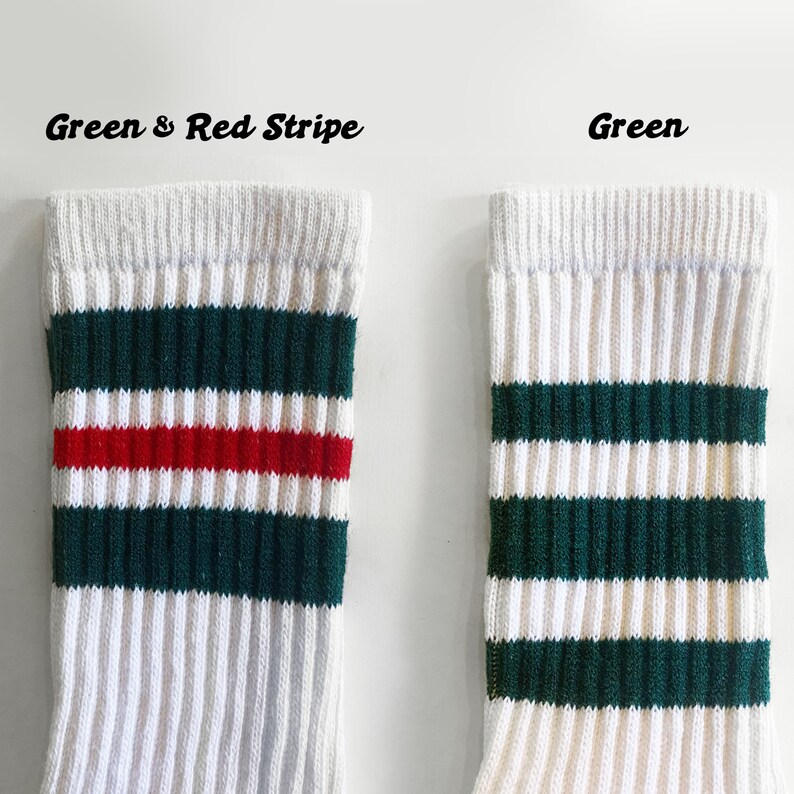 Skate Socks Old School Retro Striped Tube Socks Red Pink Etsy