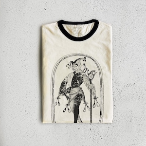 Camiseta unisex con estampado vintage de payaso bufón / Camiseta medieval de tonto / XS-3XL