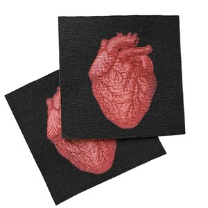 Patch coeur en tissu | Patchs DIY | Anatomy Love (choisissez une taille petite ou moyenne) image 4