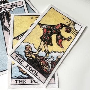 Tarot Card Sew On Fabric Patch | The Fool DIY Sewing Applique (Pick Size)