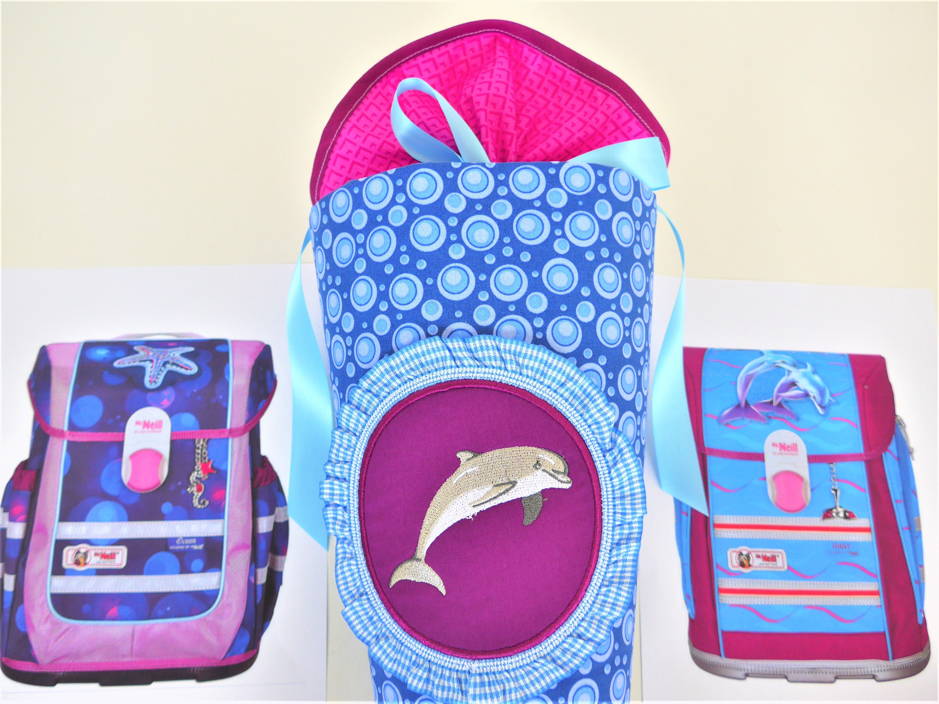 DELFIN School Bag Made of Fabric as a Pillow Sugar Bag Suitable for School  Bags Mcneill Ocean Finny Ocean Blue Purple Berry Violet Starfish Girl -  Etsy New Zealand