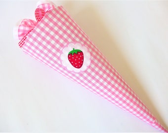 STRAWBERRY siblings mini school bag later pillow sugar bag for girls kindergarten sibling bag companion companion bag KIGA Vichy