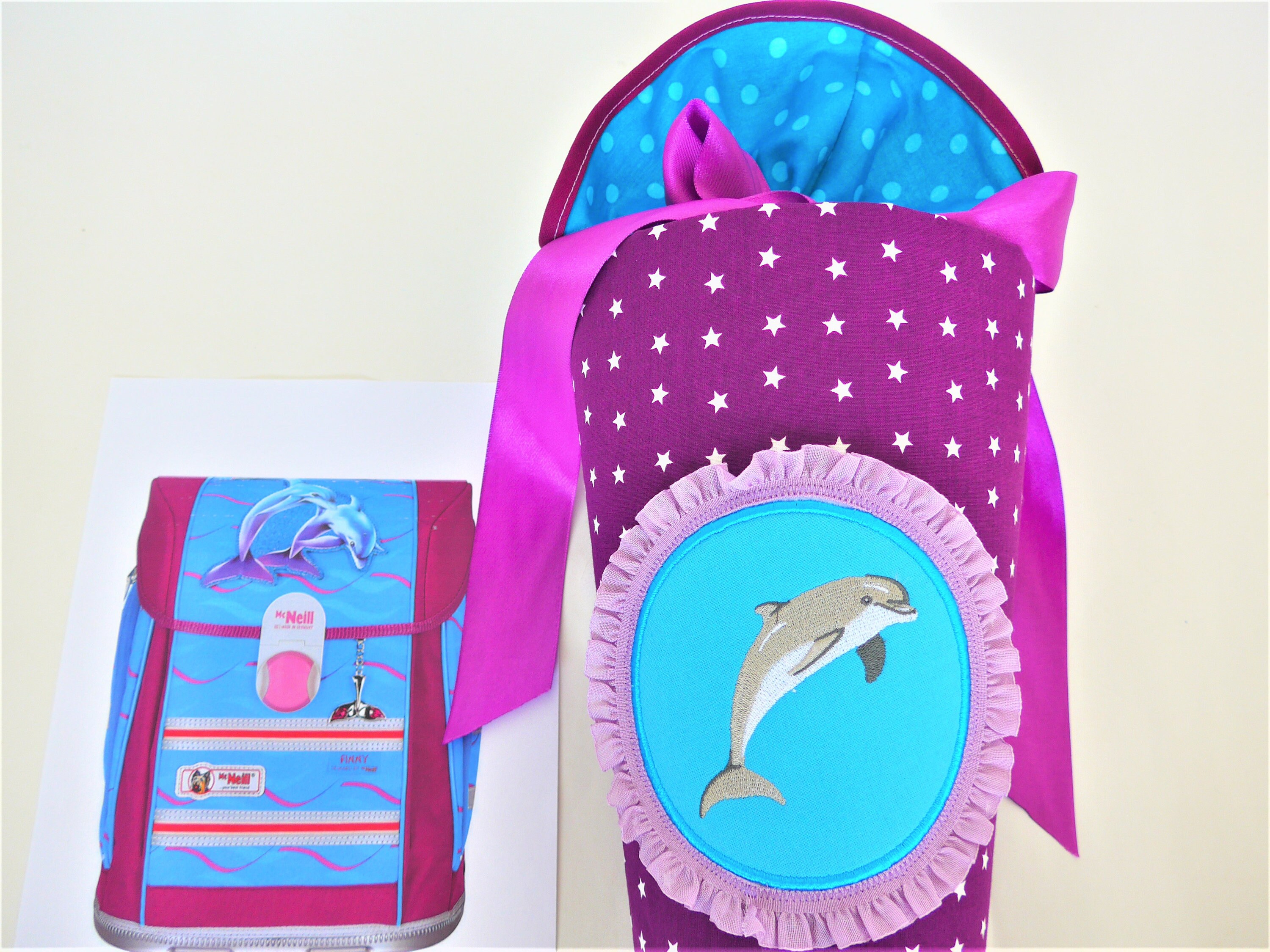 dolphin school bag