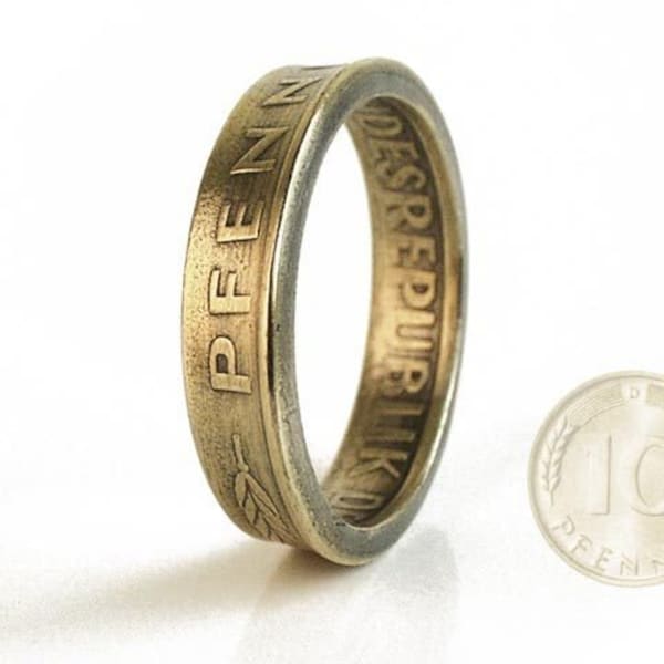 GroschenRing - Der Ring aus der 10-Pfennig Münz...