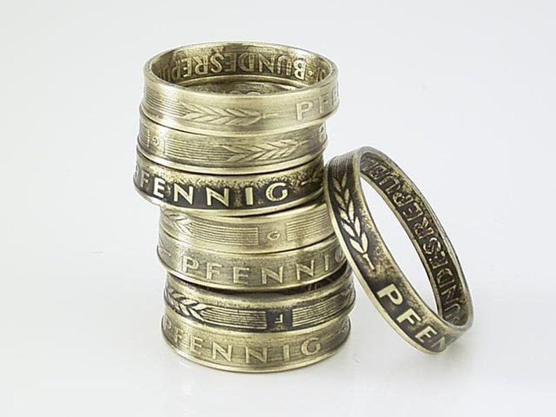 GroschenRing Der Ring aus der 10-Pfennig Münz... Bild 4