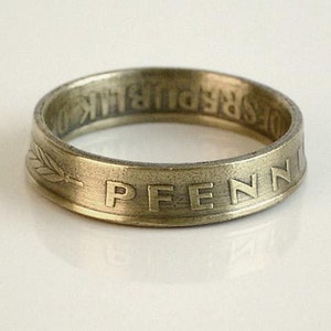 GroschenRing Der Ring aus der 10-Pfennig Münz... Bild 3