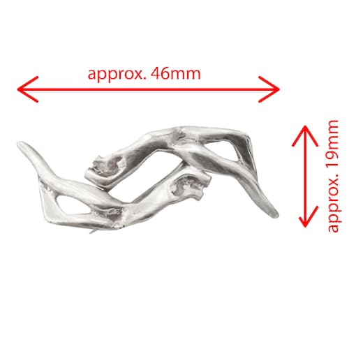 Sterling silver semi figurine shops brooch
