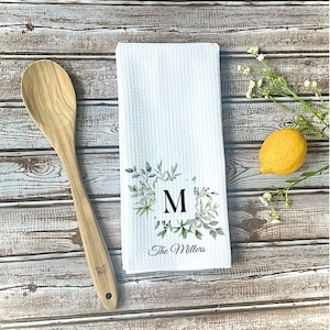 Custom Kitchen Dish Towel, Tea Towel, Custom Towel Kitchen Décor, Housewarming Gift, Farmhouse Decor, Hand Towel, Grandma Gift Mom Gift