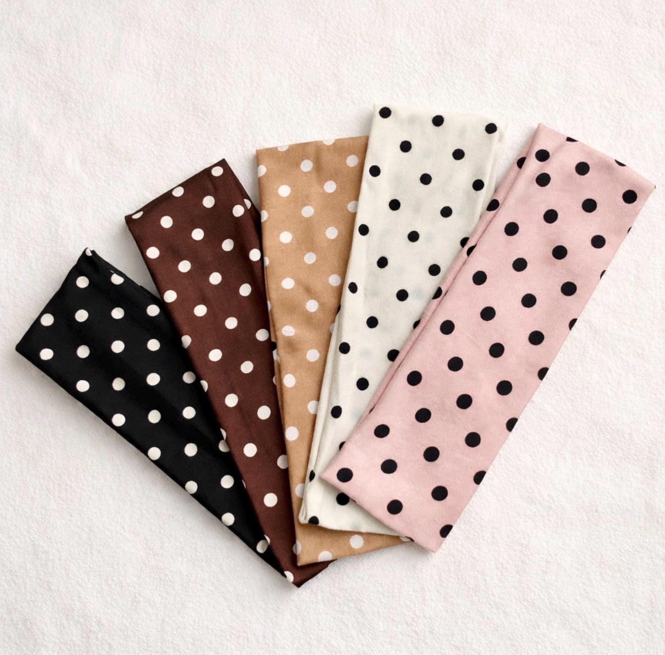 Polka Dot Headband for Women, Stretchy Hair Band for Easter or Birthday ...