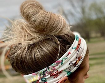 Diadema bohemia para mujer, accesorio para el cabello de mezcla de poliéster elástica