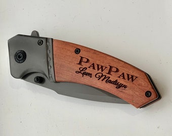 Gift for Grandpa, Grandpa birthday gift, gift for grandpa from kid, Pocket Knife,pocket knife, gift for groomsmen, mens gift