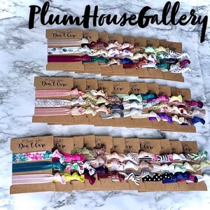 Messy Hair Don&#39;t Care Custom hairties, bachelorette party hairties, girls trip hair ties, bridesmaid hair ties, bridesmaidgift,