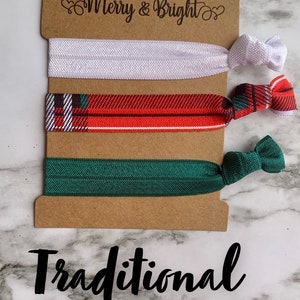 Christmas hair ties, cheap Christmas gift, stocking stuffer, stocking stuffers, Sorority sister Christmas gift image 6