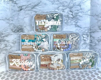 Personalized Easter Gift Bag, Teen Tween Girls Cosmetic Organizer