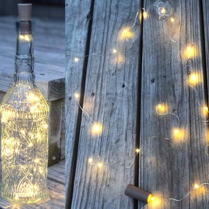 Wine Bottle Fairy Lights, light strand, wine bottle light strand