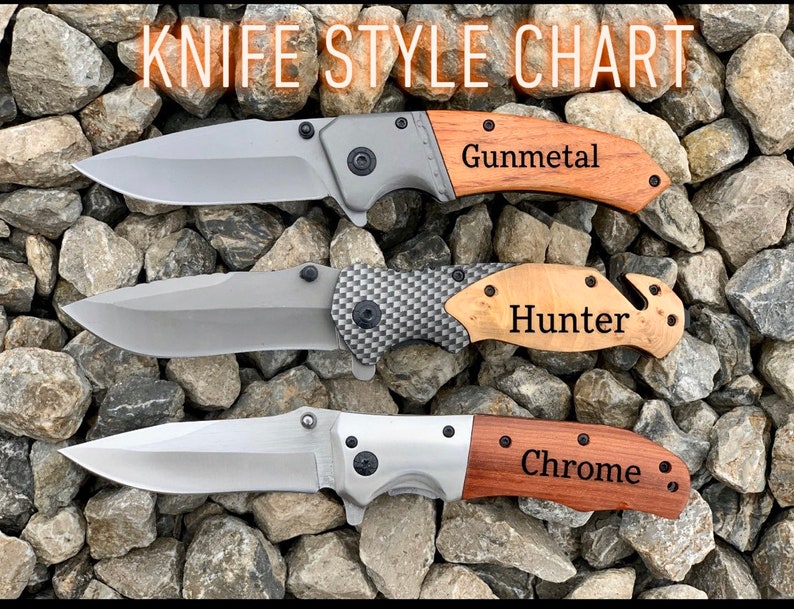 Personalized Knife for Husband, Engraved Pocket Knife for Boyfriend, Custom Knife, Boyfriend Gift, Husband Gift, Pocket Knife, Hunting Knife image 2